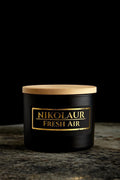 Fresh Air | Hand-Poured Coconut Soy Candle, Black & Gold Jar