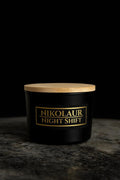 Night Shift | Black Ice | Hand-Poured Coconut Soy Candle, Black & Gold Jar