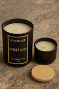 Nostalgia | Love Spell | Hand-Poured Coconut Soy Candle, Black & Gold Jar